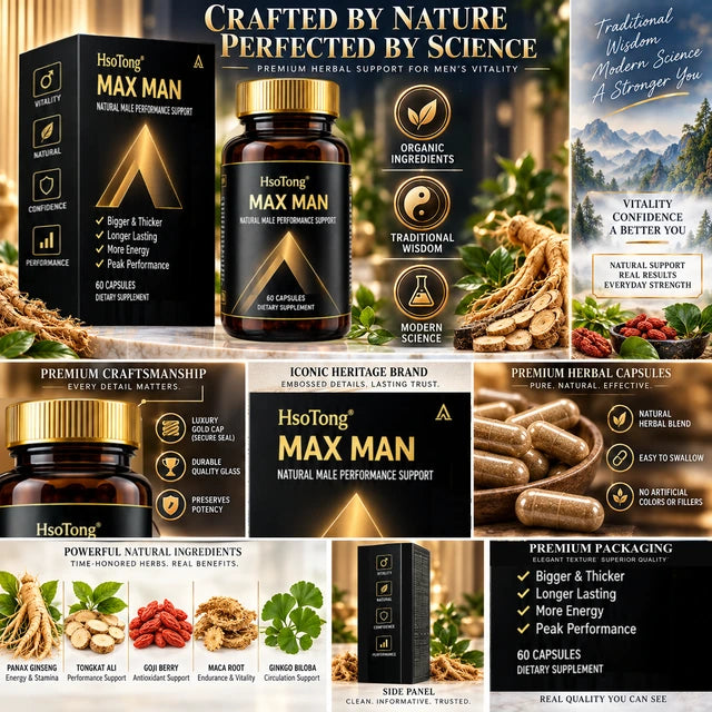 HSOTONG supplied black-and-gold brand material 3 of 6, shown in full